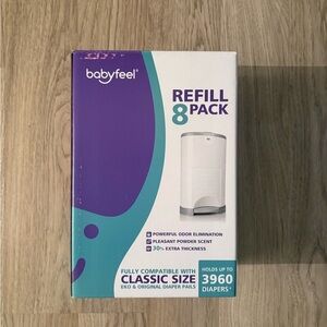 Babyfeel Diaper Pail Refill 8 Pack Dekor Classic